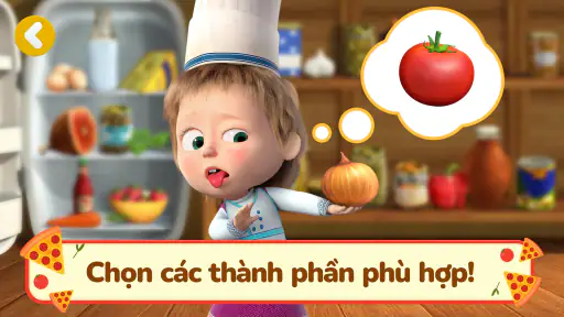 Masha và Gấu: Trò Chơi Pizza! screenshot