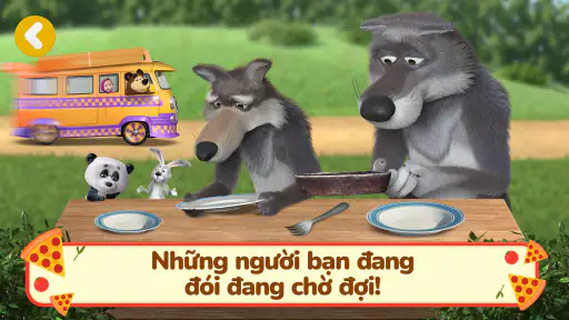 Masha và Gấu: Trò Chơi Pizza! screenshot