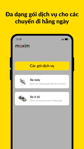 Maxim: Đặt xe và giao hàng screenshot