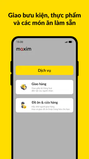 Maxim: Đặt xe và giao hàng screenshot