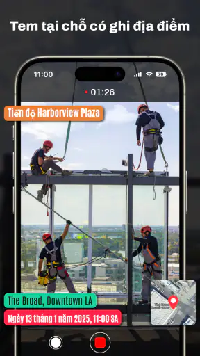 Máy ảnh tem ngày và giờ GPS screenshot