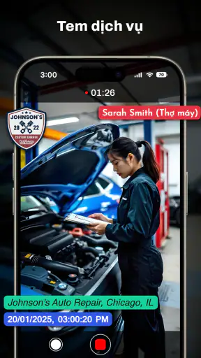 Máy ảnh tem ngày và giờ GPS screenshot