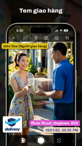 Máy ảnh tem ngày và giờ GPS screenshot