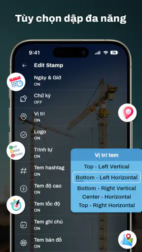 Máy ảnh tem ngày và giờ GPS screenshot