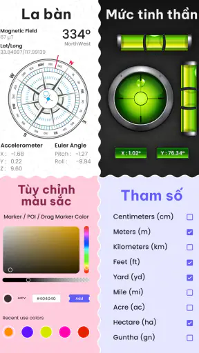 Máy tính diện tích đất GPS screenshot
