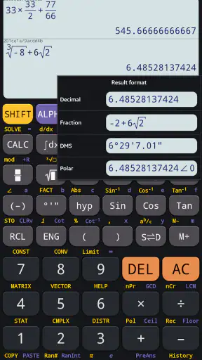 Máy tính khoa học 580 570 plus screenshot
