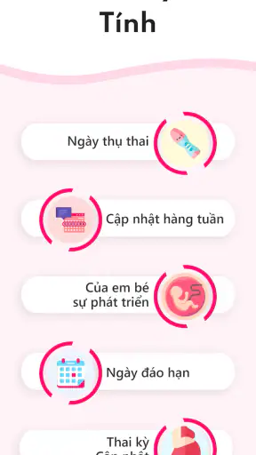 Máy tính thai kỳ tuần qua tuần screenshot