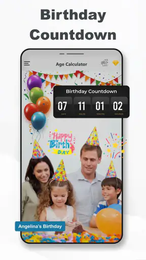 Máy tính tuổi theo ngày sinh screenshot