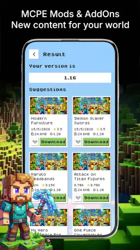MCPE Addons: Mods & Skins screenshot