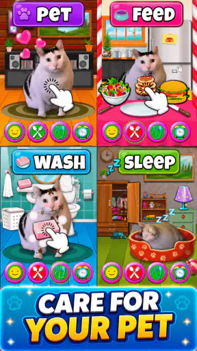 Meme Cat Sim: Cozy Home screenshot