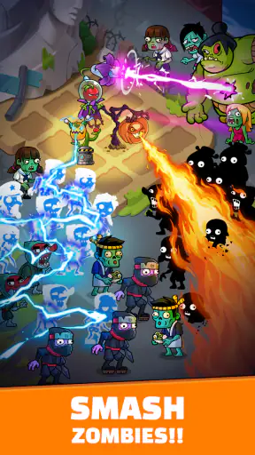 Merge Flower: Zombie war screenshot