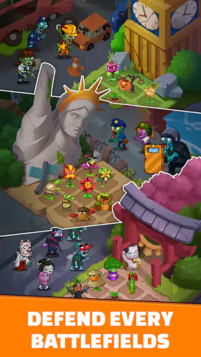 Merge Flower: Zombie war screenshot
