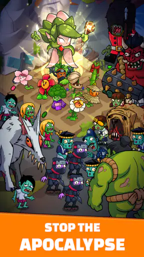 Merge Flower: Zombie war screenshot