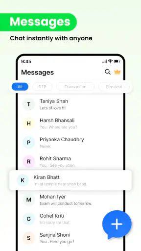 Messages: SMS Messenger Home screenshot