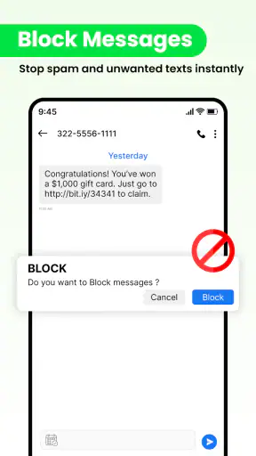 Messages: SMS Messenger Home screenshot
