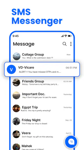 Messenger : SMS Home screenshot