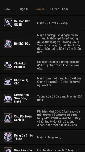 Meta build ĐTCL - LoLChess screenshot