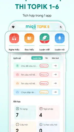 Migii TOPIK - Luyện thi TOPIK screenshot