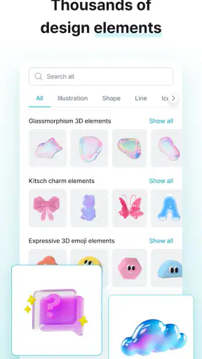 MiriCanvas: Poster, PPT design screenshot