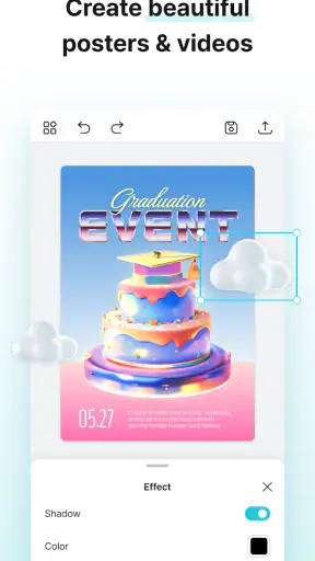 MiriCanvas: Poster, PPT design screenshot
