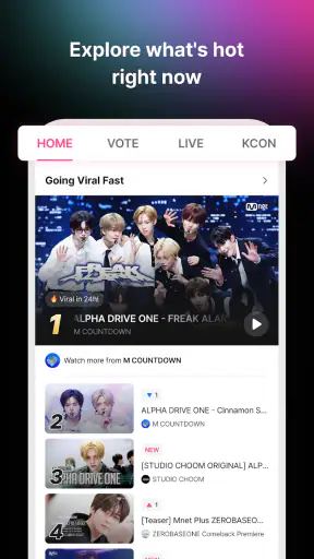Mnet Plus screenshot