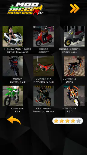 Mod Bussid Motor Drag Mioo screenshot