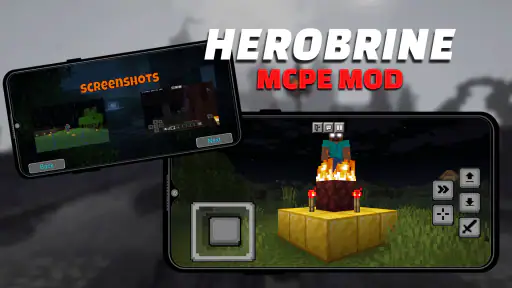 Mod Herobrine for Minecraft PE screenshot