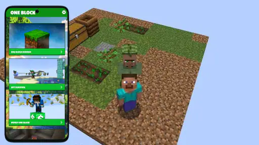 Mod One Block Minecraft PE screenshot