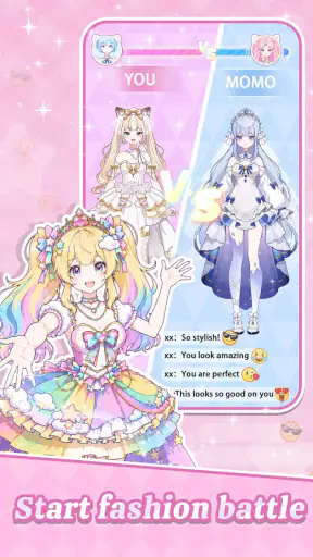 Momo Dress up game screenshot