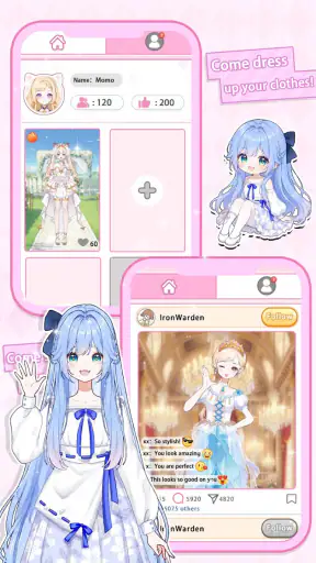 Momo Dress up game screenshot