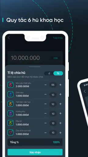 MoneyOi - 6 hũ Quản lý tài chí screenshot