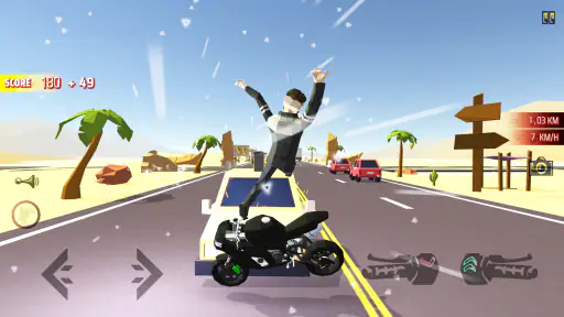 Moto Mad Racing: Game xe đạp screenshot