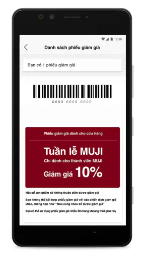 MUJI passport Vietnam screenshot