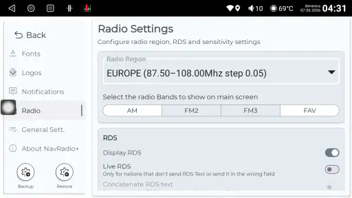 NavRadio+ screenshot