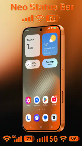 Neo Status Bar: Custom Icons screenshot