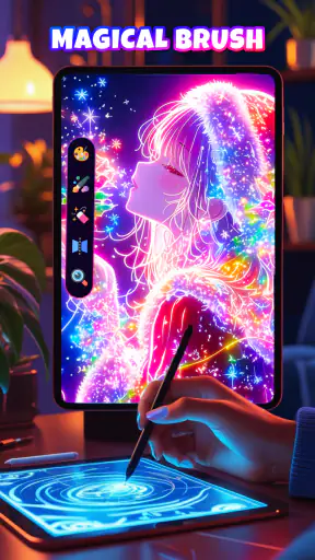 Neon Brush - Vẽ Phát Sáng screenshot