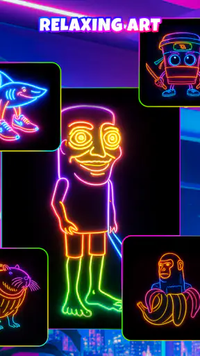 Neon Brush - Vẽ Phát Sáng screenshot