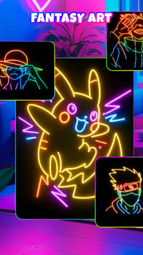 Neon Brush - Vẽ Phát Sáng screenshot