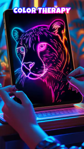 Neon Brush - Vẽ Phát Sáng screenshot