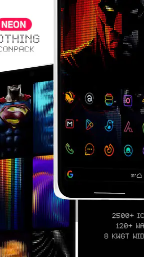 Neon : Dots Iconpack screenshot