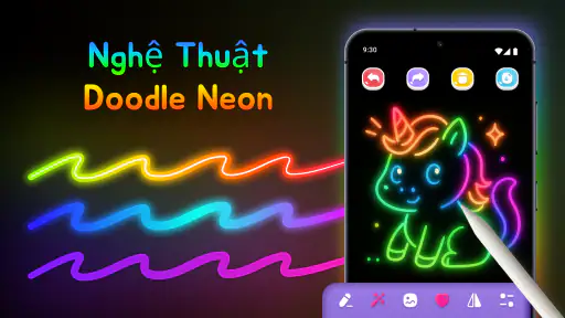 Nghệ Thuật Doodle Neon screenshot