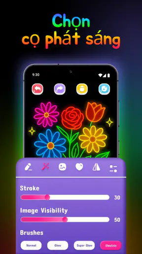 Nghệ Thuật Doodle Neon screenshot