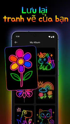 Nghệ Thuật Doodle Neon screenshot