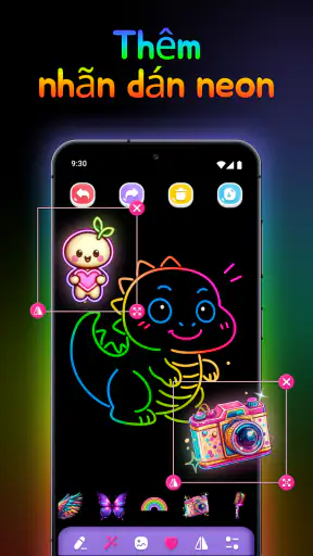 Nghệ Thuật Doodle Neon screenshot