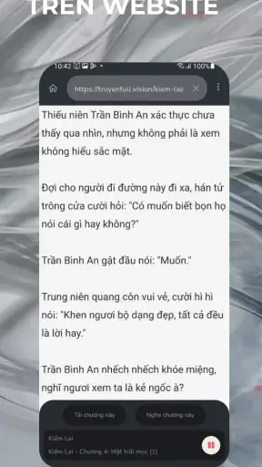Nghe truyện audio Novel Reader screenshot