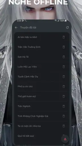 Nghe truyện audio Novel Reader screenshot