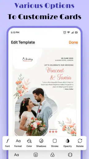 Nhà sản xuất thiệp mời screenshot