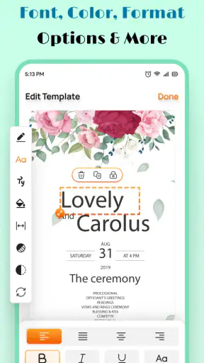 Nhà sản xuất thiệp mời screenshot