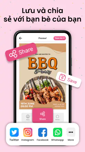 Nhà sản xuất thiệp mời screenshot