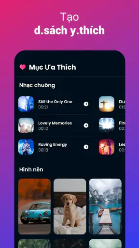 Nhạc Chuông điện Thoại Android screenshot